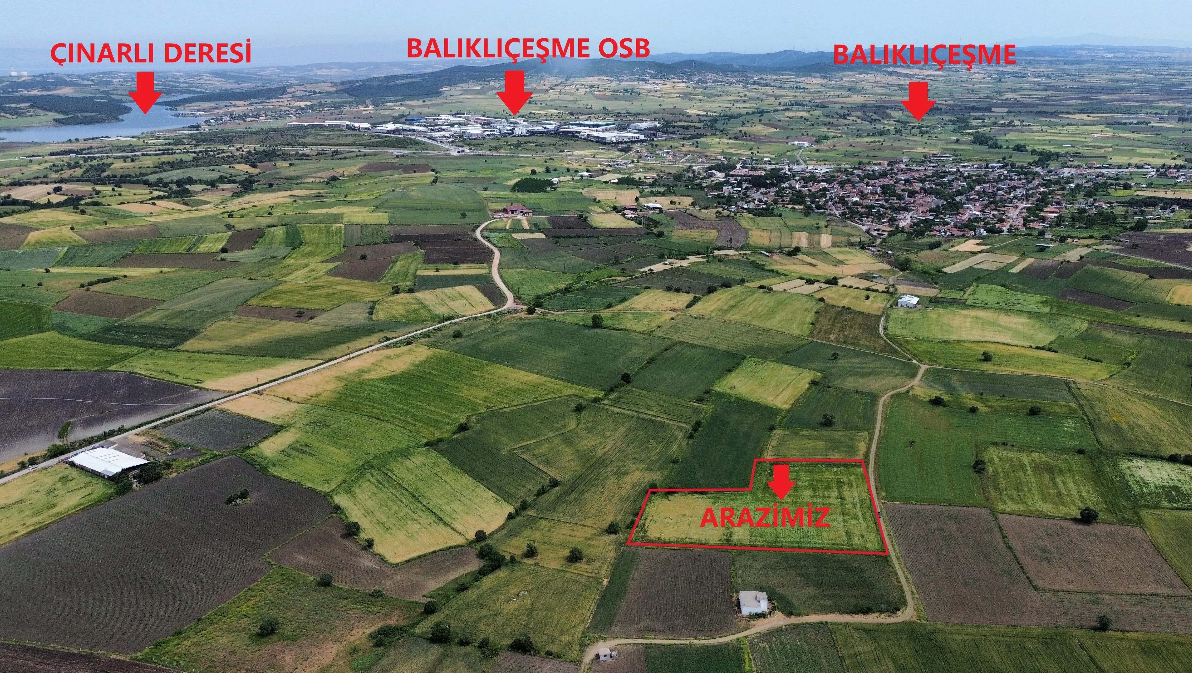 BİGA BALIKLIÇEŞME'DE YATIRIMLIK 11.145 M2 SATILIK MÜSTAKİL TARLA